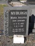 MYBURGH Maria Johanna nee SCHOEMAN 1930-1981