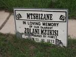 MTSHIZANE Zolani Mzukisi 1973-2005