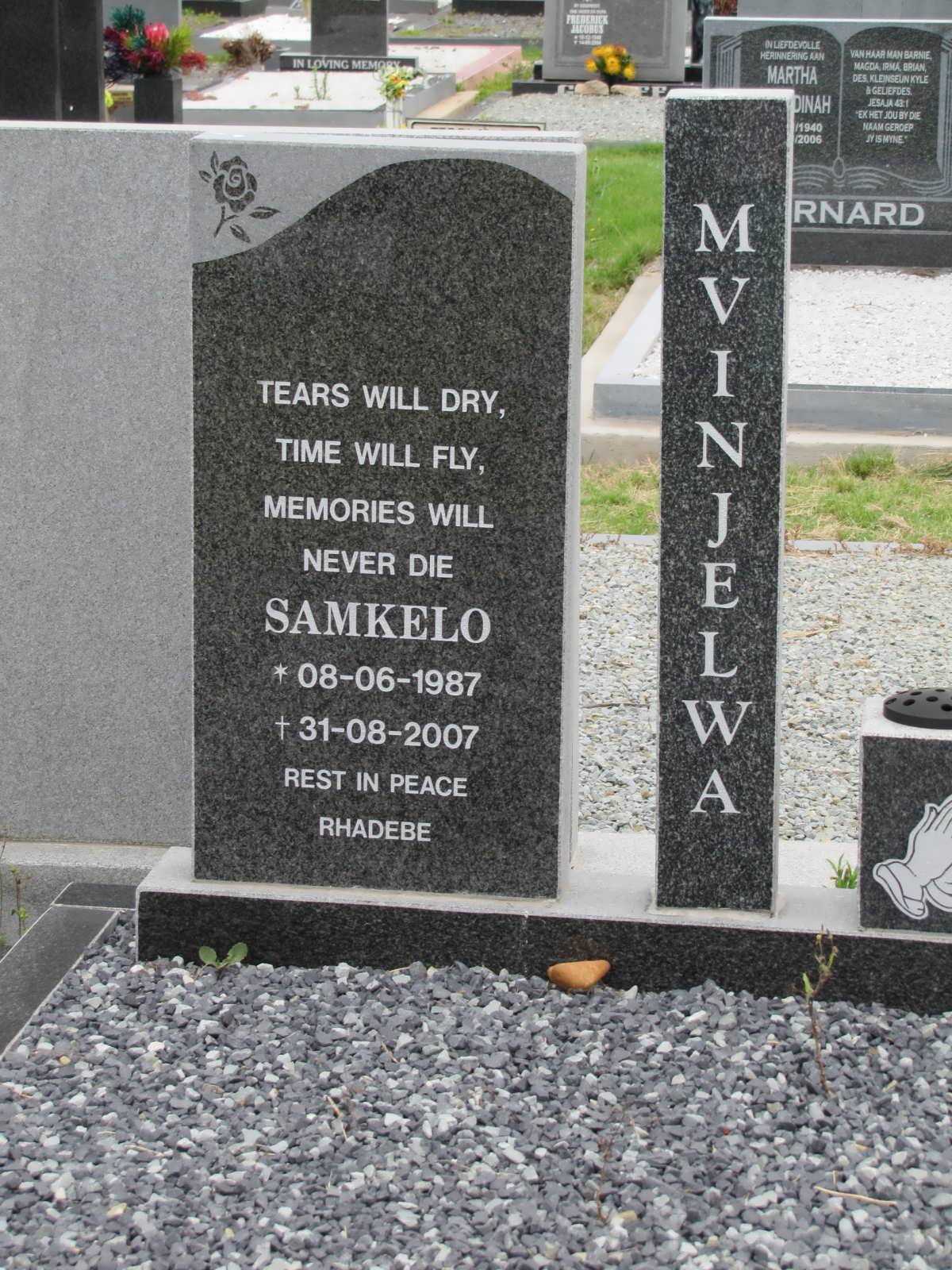 MVINJELWA Samkelo 1987-2007