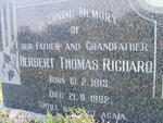 RICHARD Herbert Thomas 1913-1982