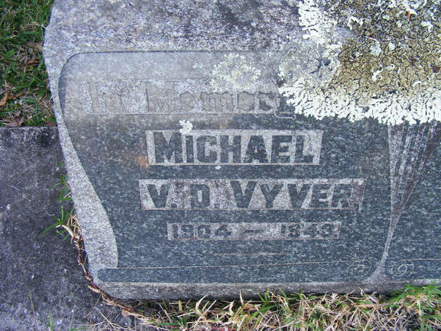 VYVER Michael, v.d. 1904-1948