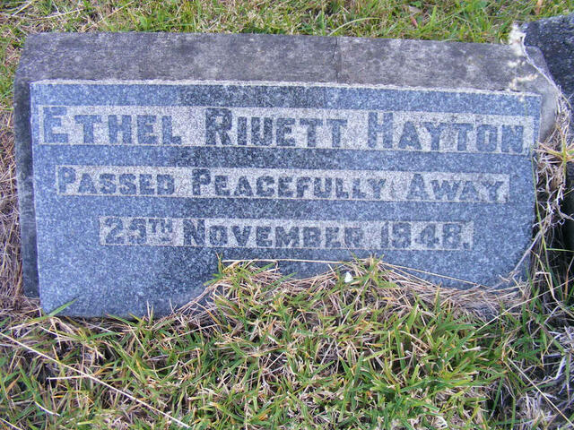 HAYTON Ethel Riuett -1948
