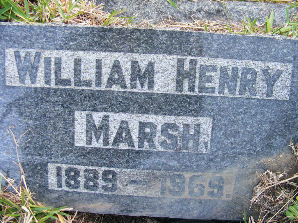 MARSH William Henry 1889-1969