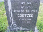 COETZEE Francois Philippus 1926-1981