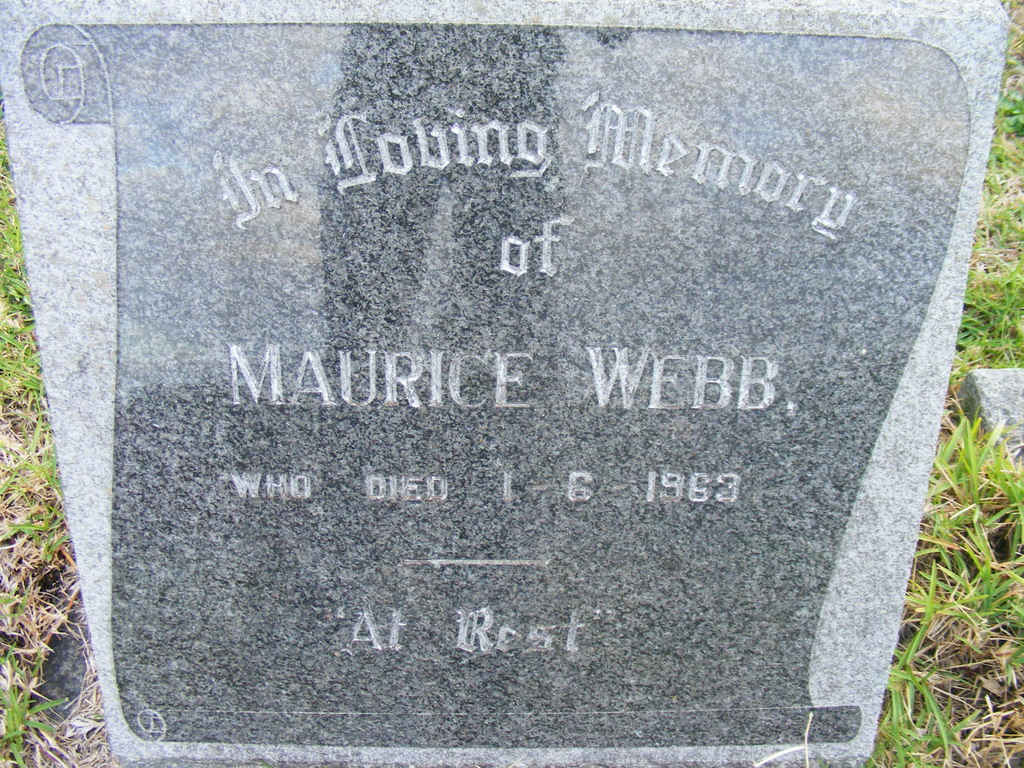 WEBB Maurice -1963