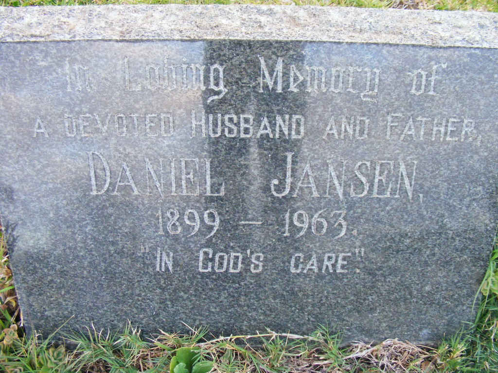 JANSEN Daniel 1899-1963