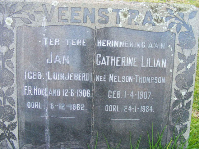 VEENSTRA Jan 1906-1962 & Catherine Lilian NELSON-THOMPSON 1907-1984