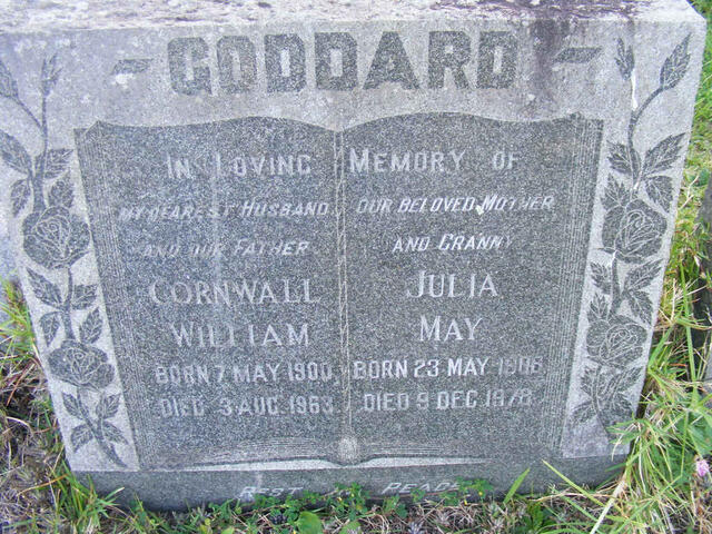 GODDARD Cornwall William 1900-1963 & Julia May 1906-1978