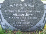 JOHN William 1955-1981 :: HENDRICKS J.J. 1944-1989