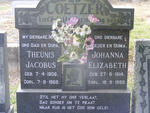 COETZER Theunis Jacobus 1906-1968 & Johanna Elisabeth 1914-1989