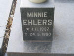 EHLERS Minnie 1937-1990