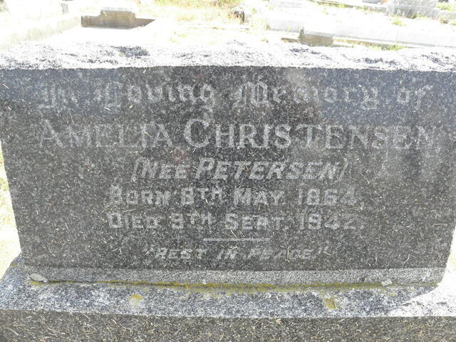 CHRISTENSEN Amelia nee PETERSEN 1864-1942