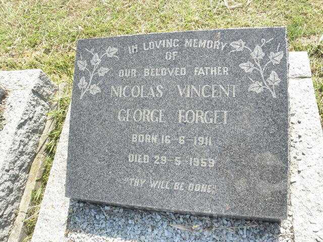 FORGET Nicolas Vincent George 1911-1959