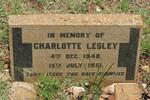 LESLEY Charlotte 1948-1951