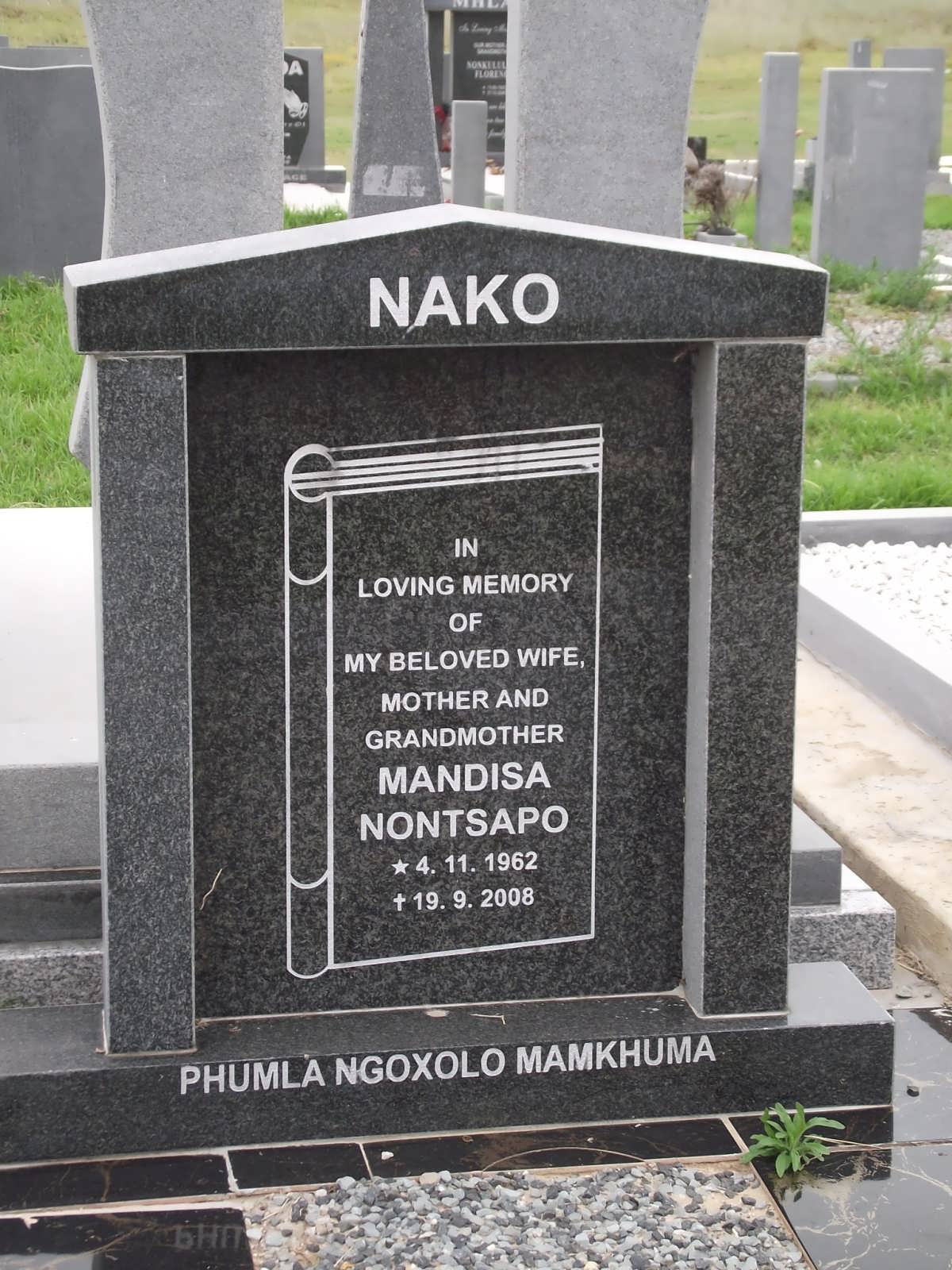 NAKO Mandisa Nontsapo 1962-2008