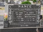 NANCE Alex 1920-1985 & Magdalena 1920-1981