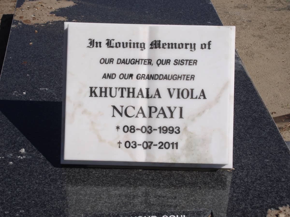 NCAPAYI Khuthala Viola 1993-2011