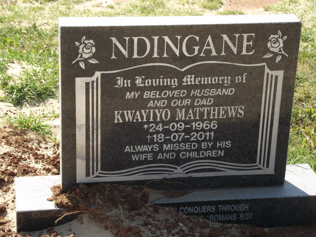 NDINGANE Kwayiyo Matthews 1966-2011