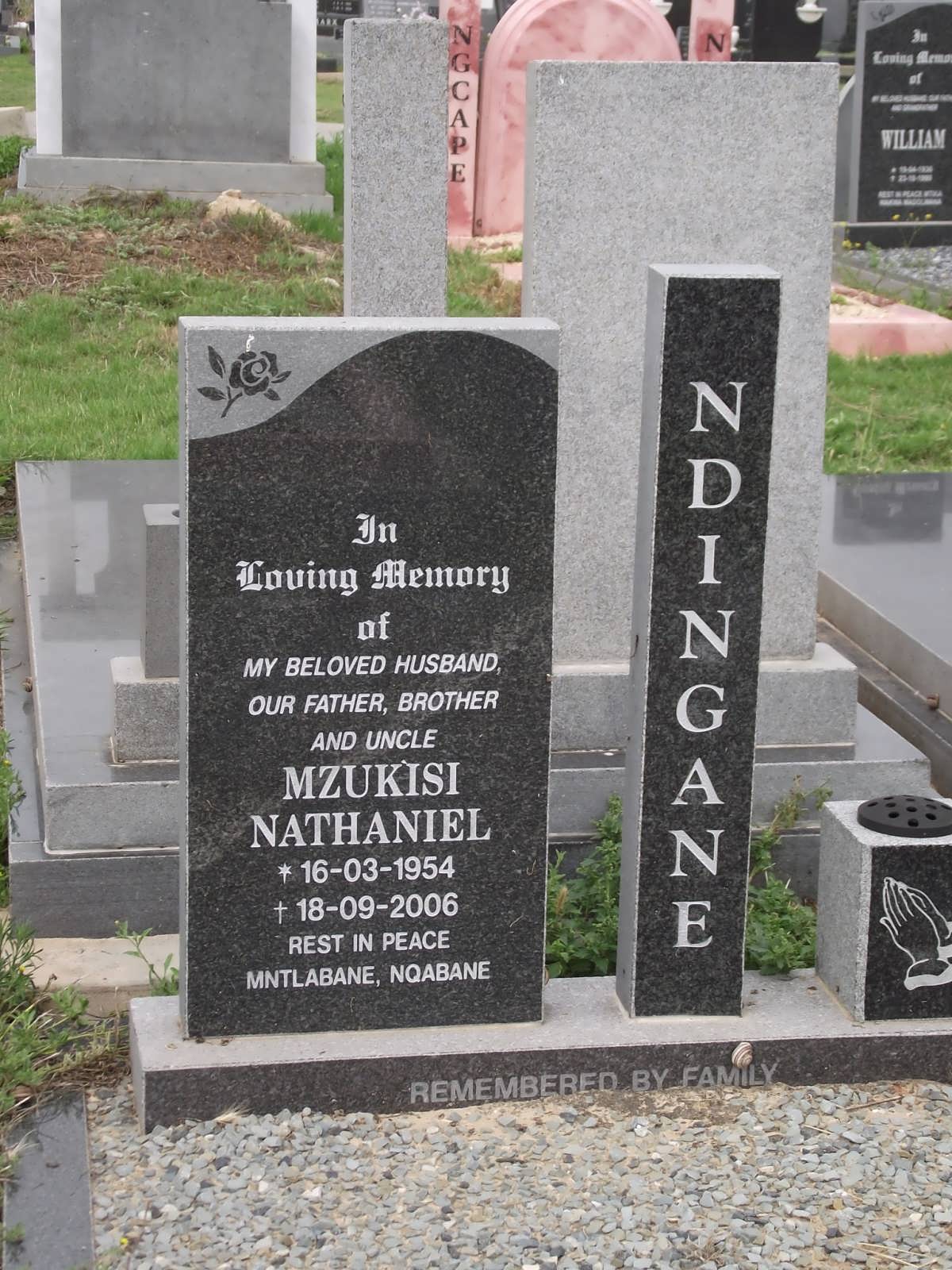 NDINGANE Mzukisi Nathaniel 1954-2006