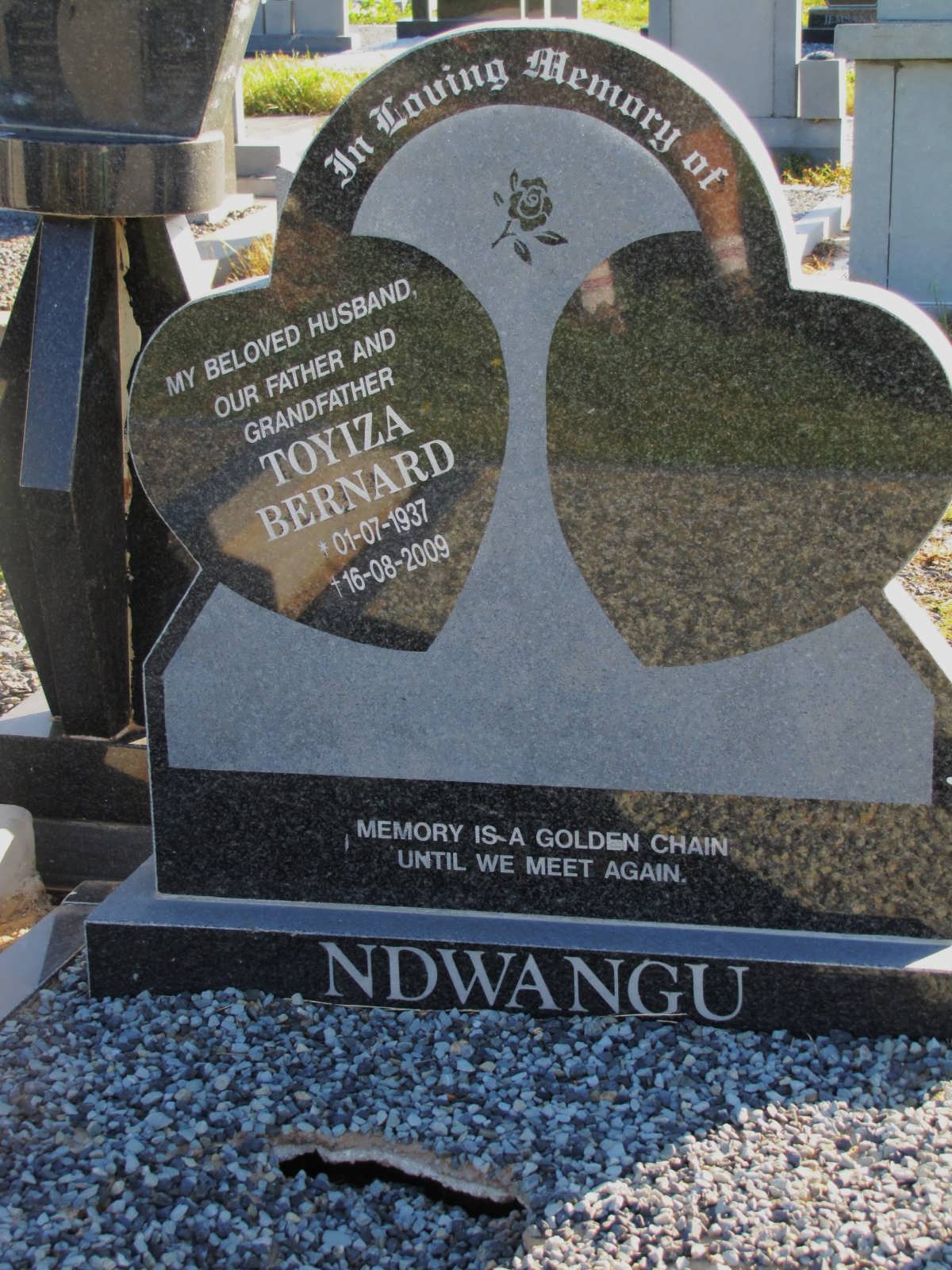 NDWANGU Toyiza Bernard 1937-2009