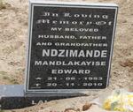 NDZIMANDE Mandlakayise Edward 1953-2010