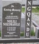 NGQANDU Nolili Nozimasile 1945-2007