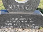 NICHOL Frank 1922-1983 & Maureen 1924-1989