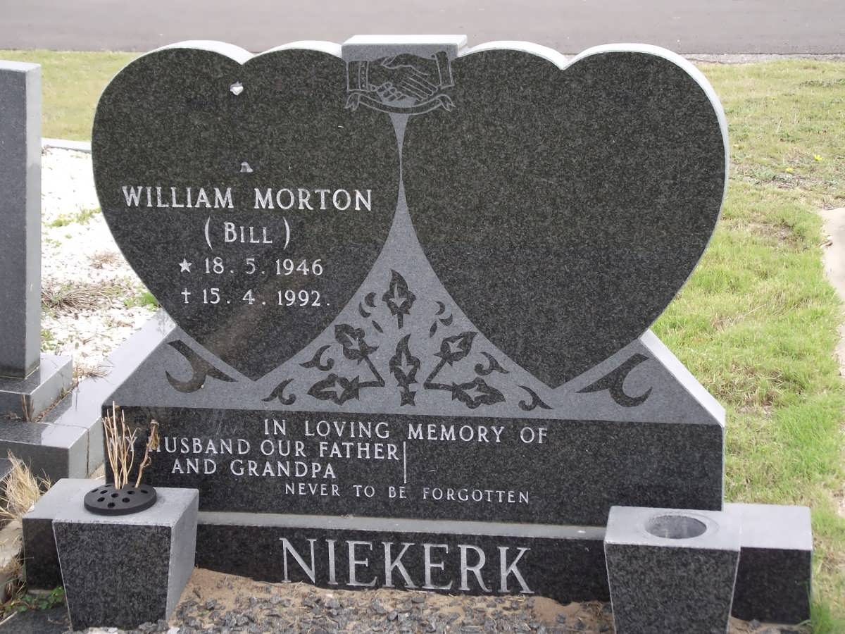 NIEKERK William Morton 1946-1992