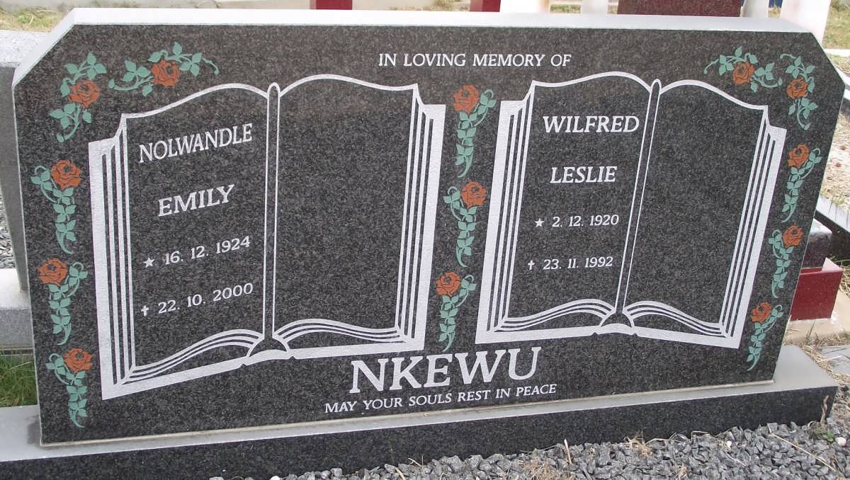 NIKEWU Wilfred Leslie 1920-1992 & Nolwandle Emily 1924-2000