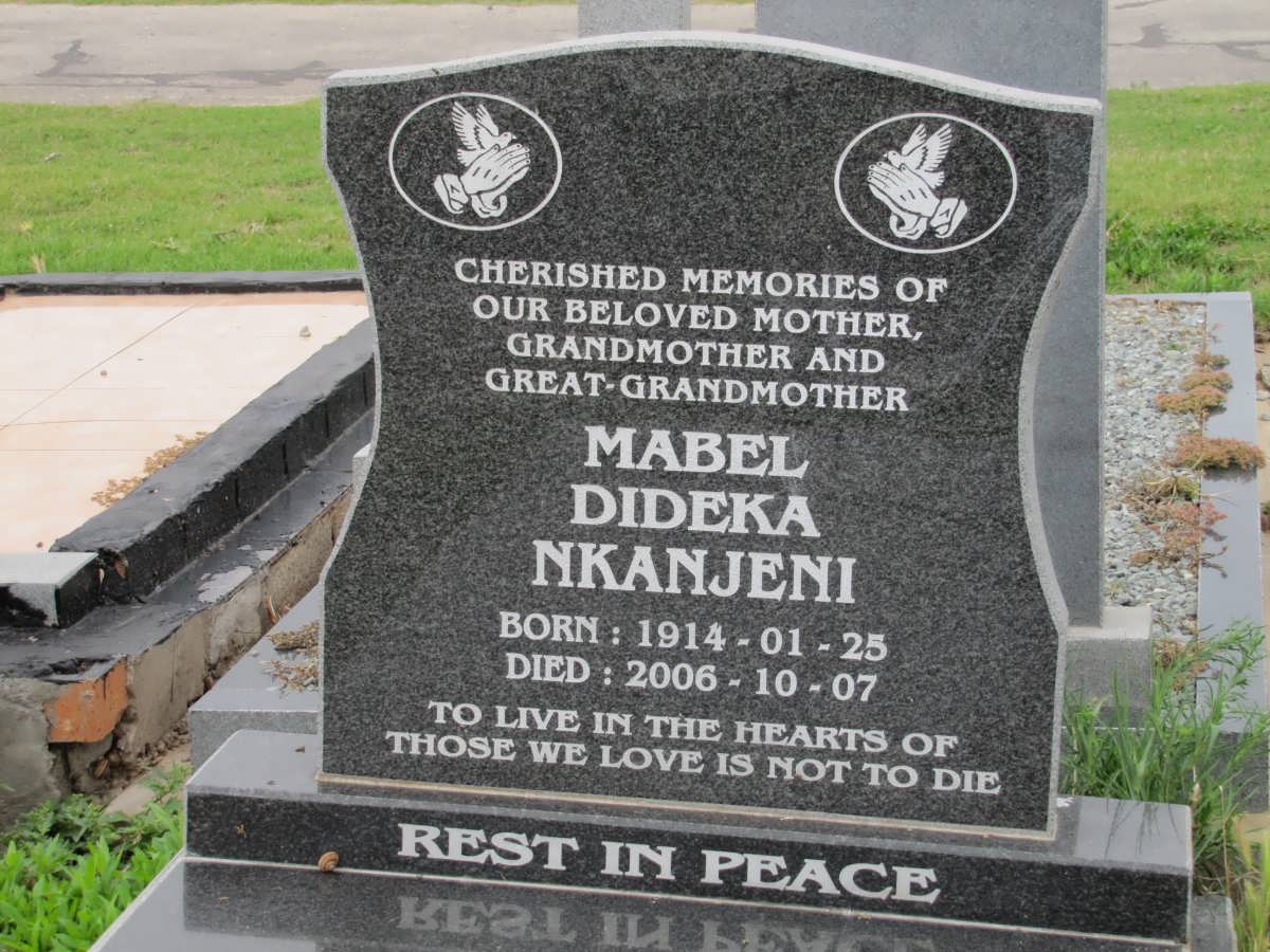NKANJENI Mabel Dideka 1914-2006