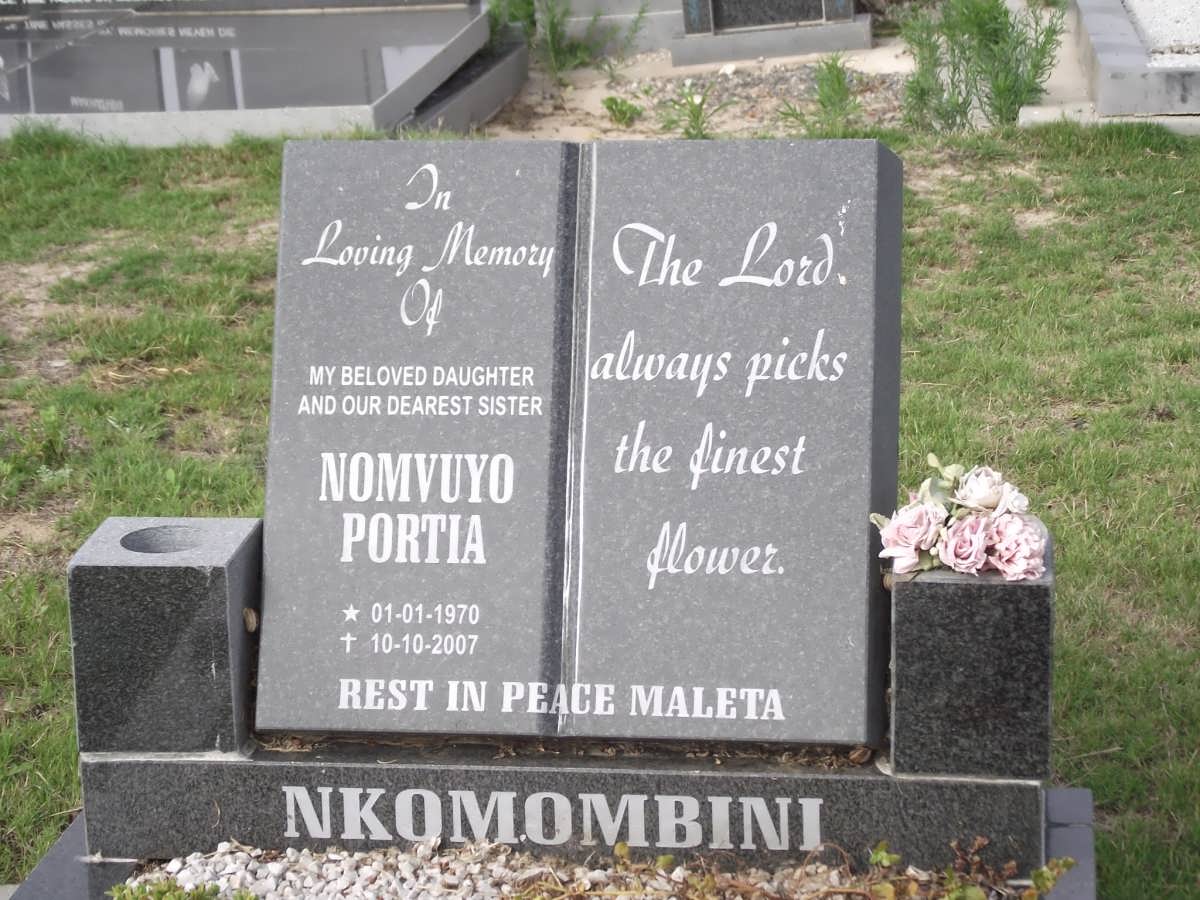 NKOMOMBINI Nomvuyo Portia 1970-2007