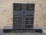 NKONTSO Thando Leslie Sicelo 1961-2010