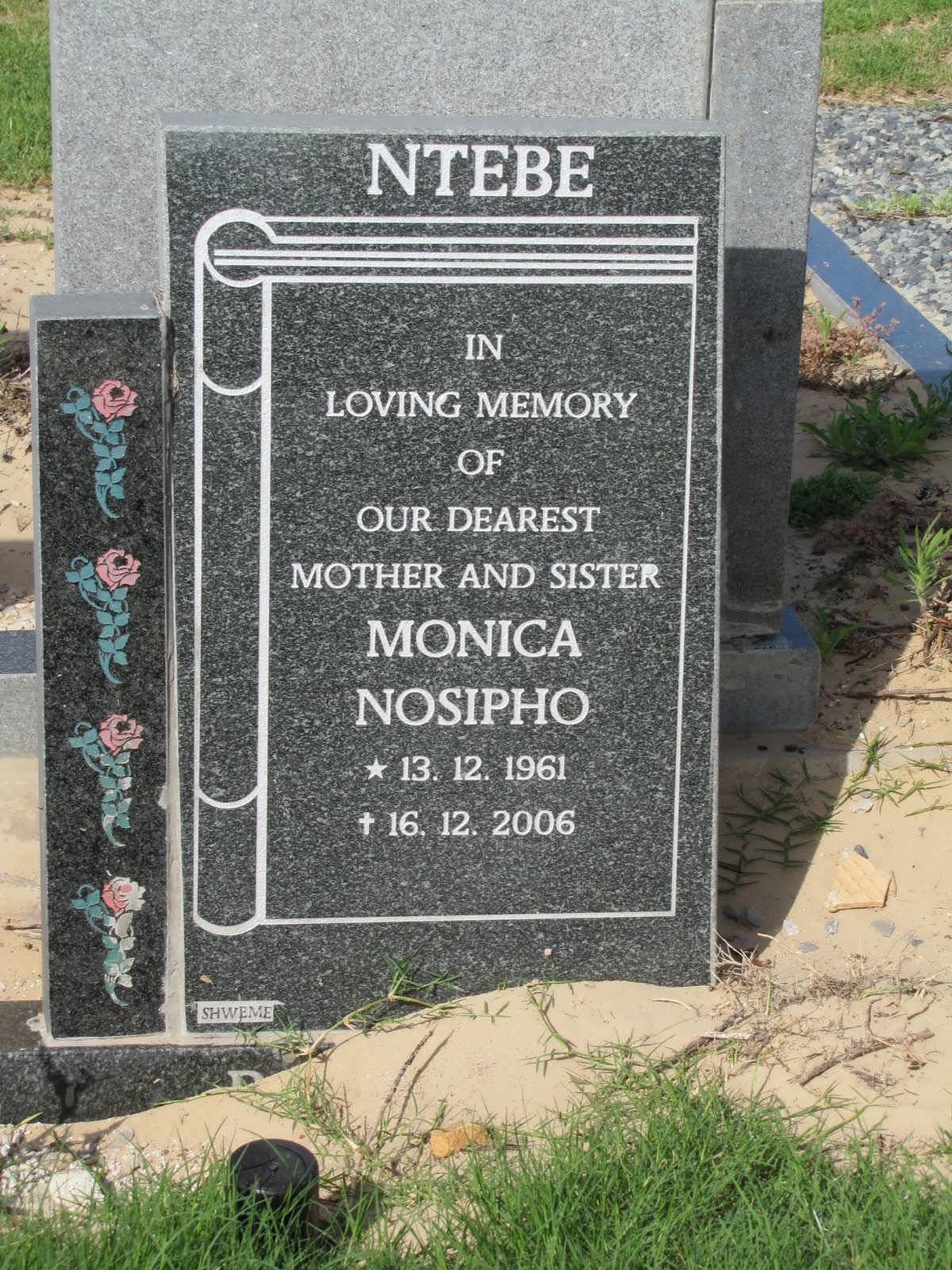 NTEBE Monica Nosipho 1961-2006