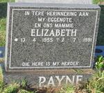 PAYNE Elizabeth 1955-1991