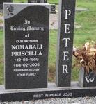 PETER Nomabali Priscilla 1959-2005