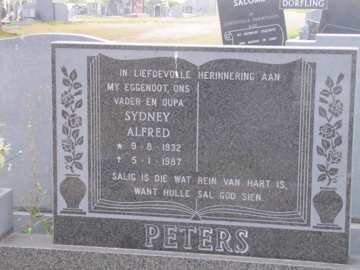 PETERS Sydney Alfred 1932-1987