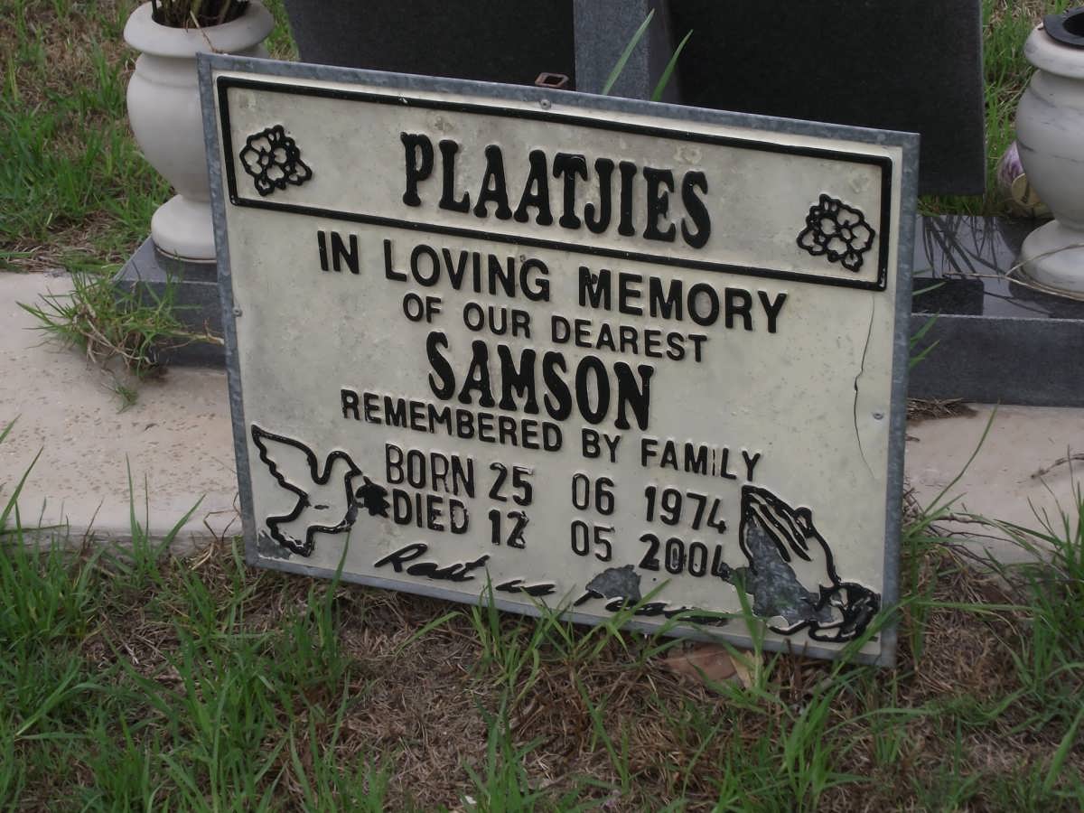 PLAATJIES Samson 1974-2004