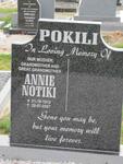 POKILI Annie Notiki 1912-2007