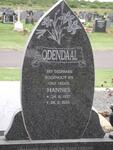 ODENDAAL Hannes 1937-2001