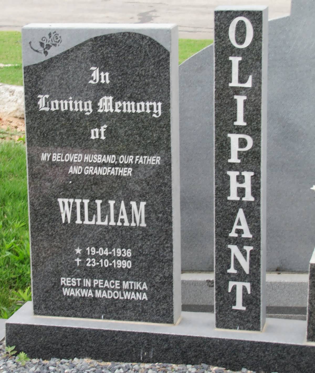 OLIPHANT William 1936-1990