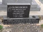 OLOWOOKORUN Oluwatosin 2000-2002