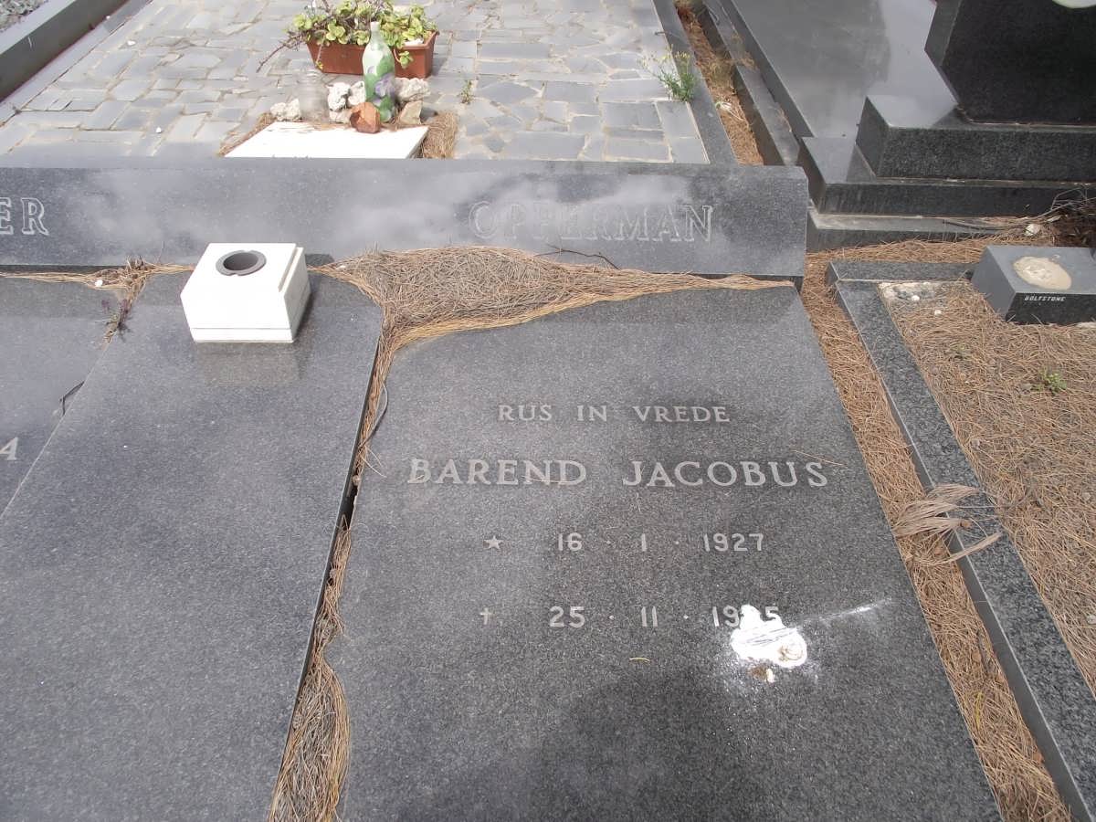 OPPERMAN Barend Jacobus 1927-1985