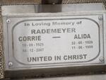 RADEMEYER Corrie 1929-2007 & Alida 1929-1999