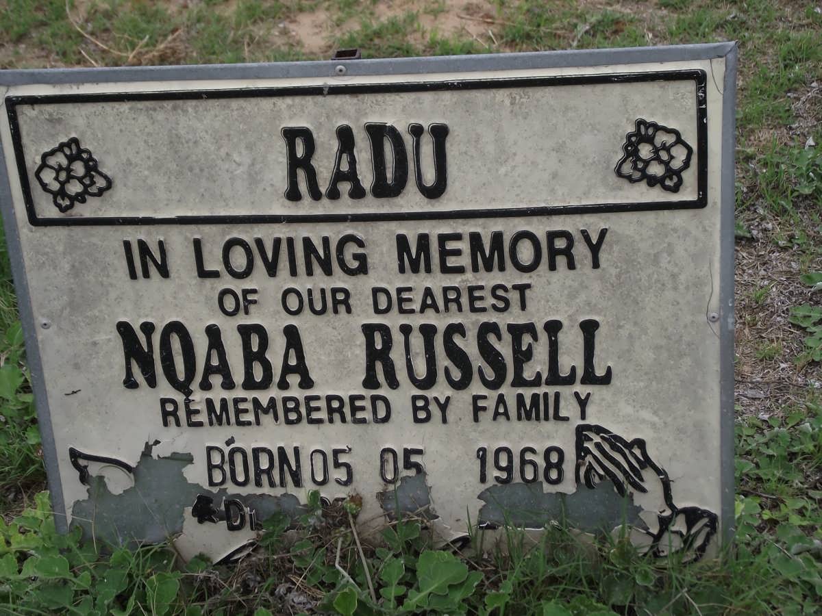 RADU Nqaba Russel 1968-2003