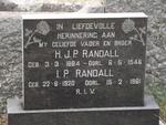 RANDALL H.J.P. 1884-1946 & I.P. 1920-1961