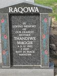 RAQOWA Thandiwe Maggie 1922-2007