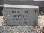 RATHBONE Hester S. 1894-1976