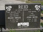 REID John Boyd 1916-1996 & Hilda Emilie 1917-1991