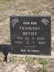 RETIEF Francois 1929-1968