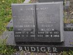 RUDIGER Rudolf Wilhelm 1913-1983 & Susan Hareen MOORE 1913-1980